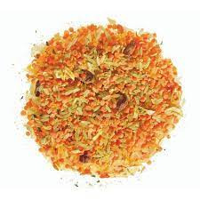 Riz lentilles corail fruits secs